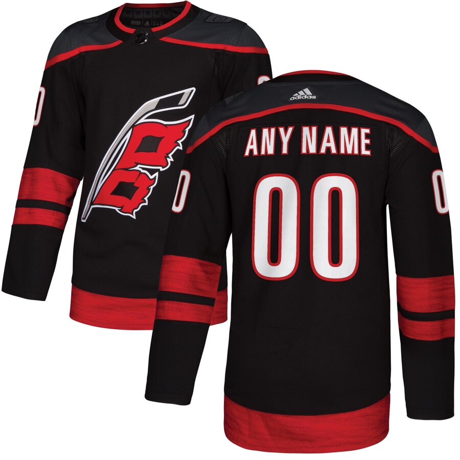 Carolina Hurricanes Custom Letter and Number Kits for Alternate Jersey Material Vinyl